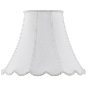 Cal Lighting Vertical Piped Scallop Bell SH-8105/16-WH White SH-8105/16-WH