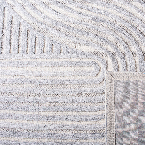 Southampton 301 Contemporary Hand Tufted 45% Wool, 45% Pet, 10% Cotton Rug Grey