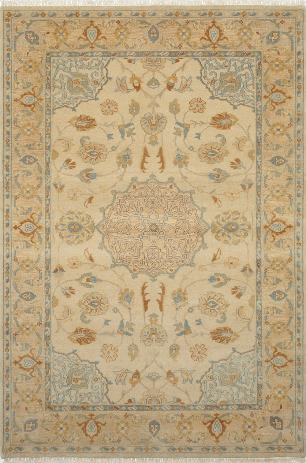 Momeni Shalimar SL-02 Hand Knotted Traditional Oriental Indoor Area Rug Beige 8'9" x 11'9" SHALISL-02BGE89B9