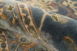 Momeni Shalimar SL-02 Hand Knotted Traditional Oriental Indoor Area Rug Blue 8'9" x 11'9" SHALISL-02BLU89B9