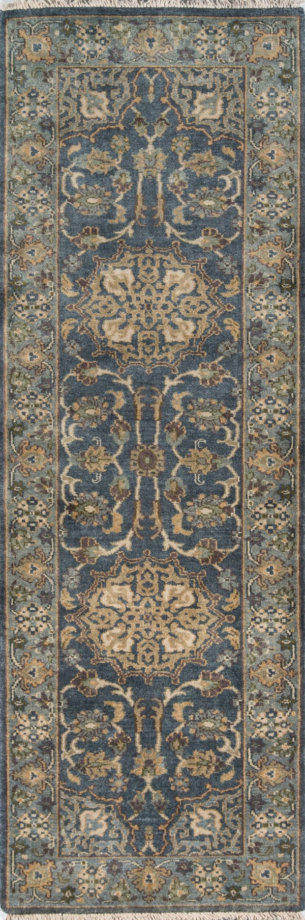 Momeni Shalimar SL-02 Hand Knotted Traditional Oriental Indoor Area Rug Blue 8'9" x 11'9" SHALISL-02BLU89B9