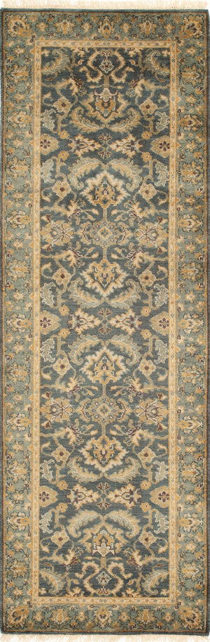 Momeni Shalimar SL-07 Hand Knotted Traditional Oriental Indoor Area Rug Blue 8'9" x 11'9" SHALISL-07BLU89B9