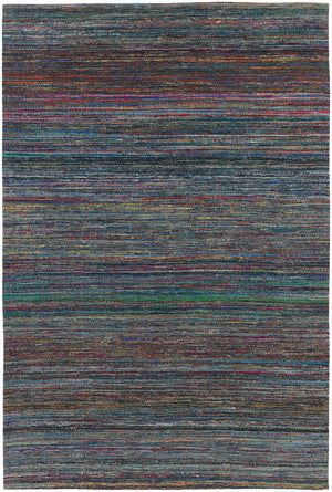 Chandra Rugs Shenaz 100% Polyester Hand-Woven Dhurrie Rug Multi Colored 7'9 x 10'6