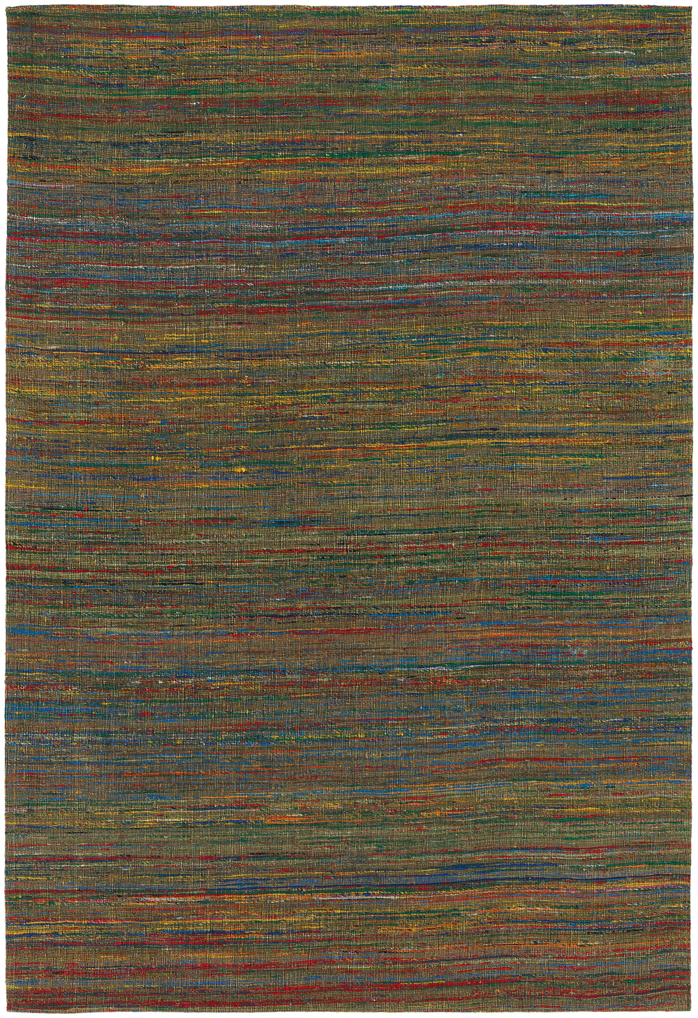 Chandra Rugs Shenaz 100% Polyester Hand-Woven Dhurrie Rug Multi Colored 7'9 x 10'6