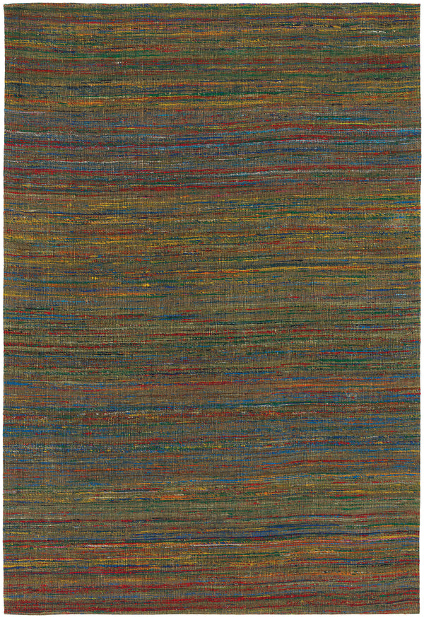 Chandra Rugs Shenaz 100% Polyester Hand-Woven Dhurrie Rug Multi Colored 7'9 x 10'6