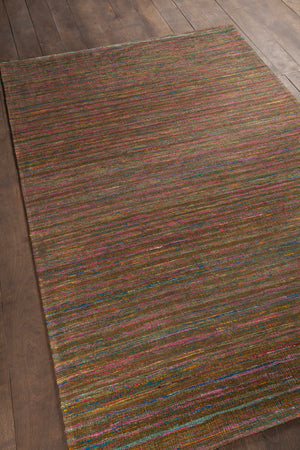 Chandra Rugs Shenaz 100% Polyester Hand-Woven Dhurrie Rug Multi Colored 7'9 x 10'6