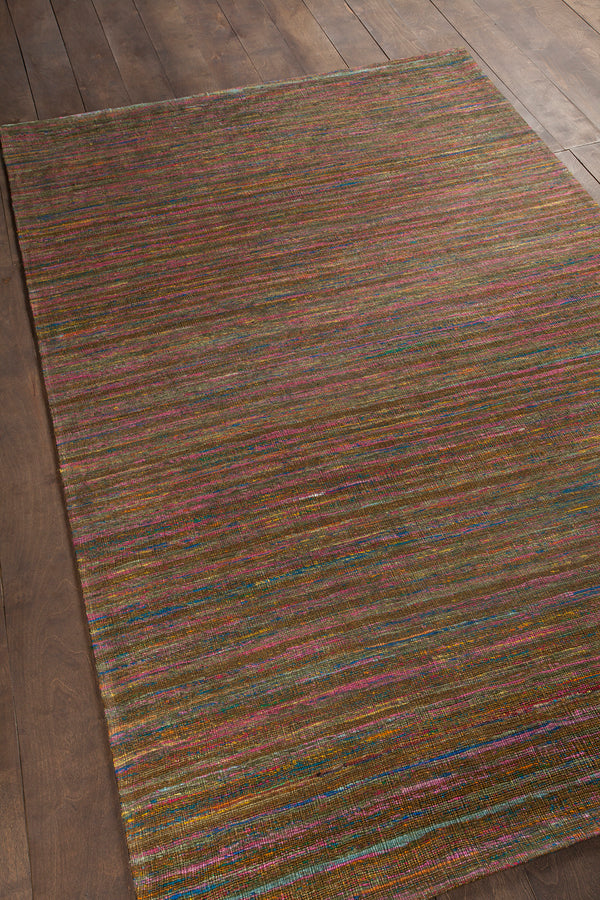 Chandra Rugs Shenaz 100% Polyester Hand-Woven Dhurrie Rug Multi Colored 7'9 x 10'6