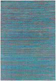 Chandra Rugs Shenaz 100% Polyester Hand-Woven Dhurrie Rug Blue 7'9 x 10'6