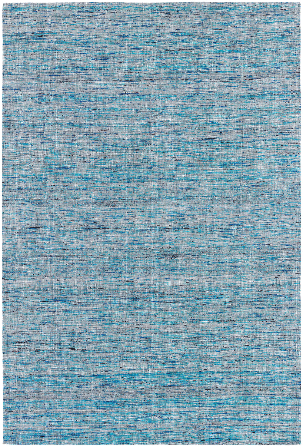 Chandra Rugs Shenaz 100% Polyester Hand-Woven Dhurrie Rug Blue 7'9 x 10'6