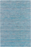 Chandra Rugs Shenaz 100% Polyester Hand-Woven Dhurrie Rug Blue 7'9 x 10'6