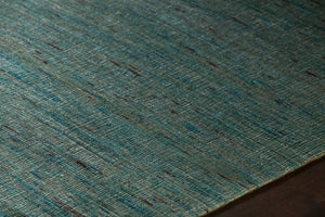 Chandra Rugs Shenaz 100% Polyester Hand-Woven Dhurrie Rug Blue 7'9 x 10'6