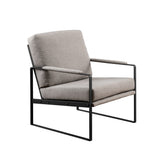 Soho Modern/Urban Chic Metal Arm Accent Chair