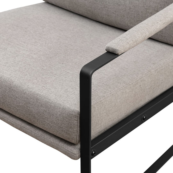 Walker Edison Soho Modern/Urban Chic Metal Arm Accent Chair SHOU1OMS