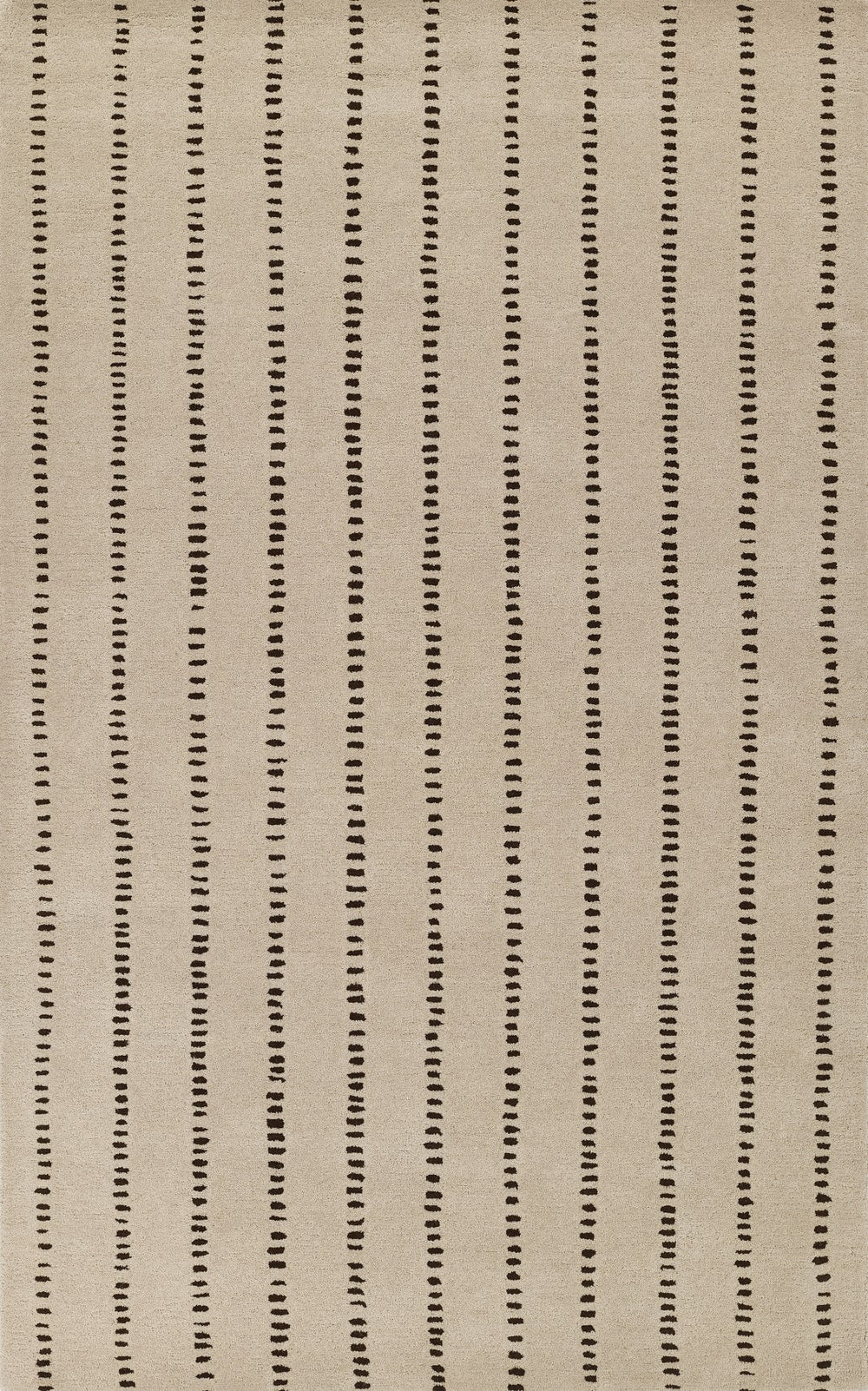 Momeni Simba SIM-1 Hand Tufted Contemporary Striped Indoor Area Rug Ivory 9' x 12' SIMBASIM-1IVY90C0