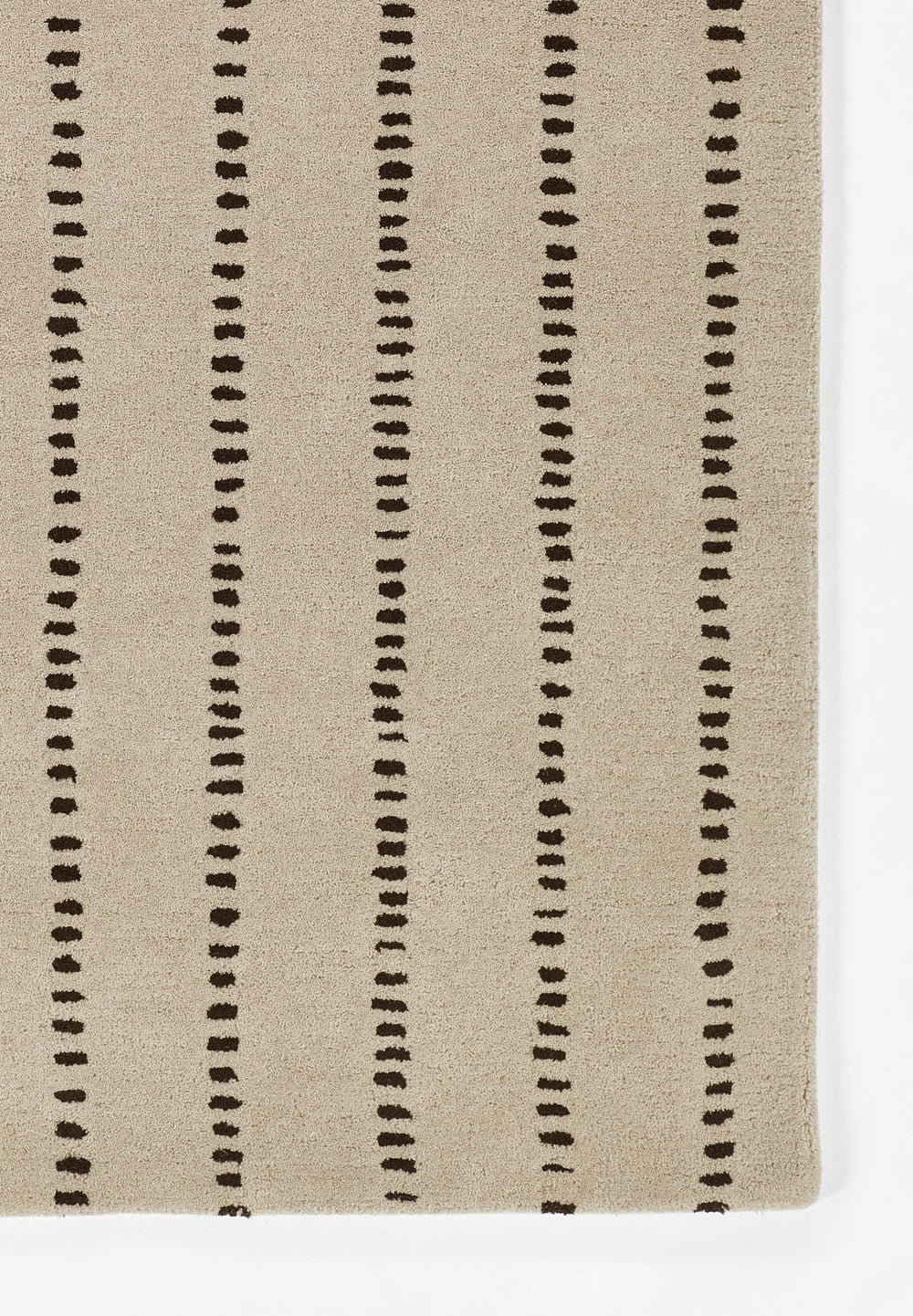 Momeni Simba SIM-1 Hand Tufted Contemporary Striped Indoor Area Rug Ivory 9' x 12' SIMBASIM-1IVY90C0