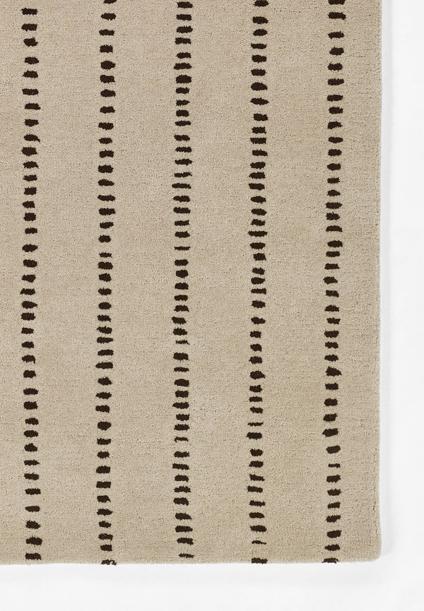 Momeni Simba SIM-1 Hand Tufted Contemporary Striped Indoor Area Rug Ivory 9' x 12' SIMBASIM-1IVY90C0