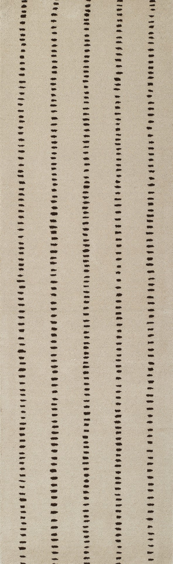 Momeni Simba SIM-1 Hand Tufted Contemporary Striped Indoor Area Rug Ivory 9' x 12' SIMBASIM-1IVY90C0