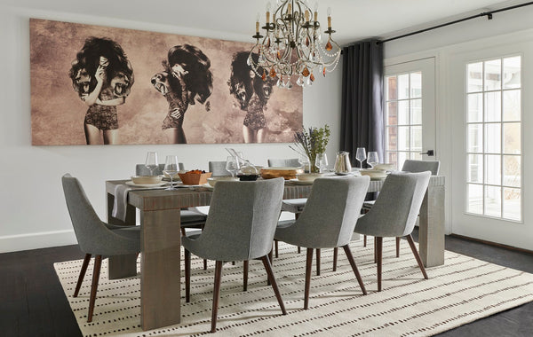 Momeni Simba SIM-1 Hand Tufted Contemporary Striped Indoor Area Rug Ivory 9' x 12' SIMBASIM-1IVY90C0