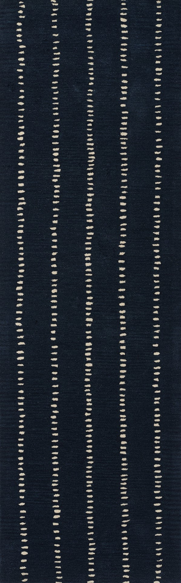 Momeni Simba SIM-1 Hand Tufted Contemporary Striped Indoor Area Rug Navy 9' x 12' SIMBASIM-1NVY90C0