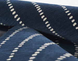 Momeni Simba SIM-1 Hand Tufted Contemporary Striped Indoor Area Rug Navy 9' x 12' SIMBASIM-1NVY90C0