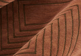 Momeni Simba SIM-3 Hand Tufted Contemporary Geometric Indoor Area Rug Copper 9' x 12' SIMBASIM-3COP90C0