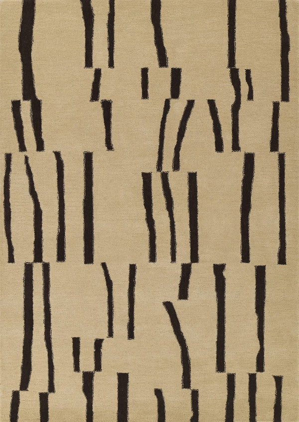 Momeni Simba SIM-4 Hand Tufted Contemporary Geometric Indoor Area Rug Ivory 9' x 12' SIMBASIM-4IVY90C0