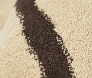 Momeni Simba SIM-4 Hand Tufted Contemporary Geometric Indoor Area Rug Ivory 9' x 12' SIMBASIM-4IVY90C0