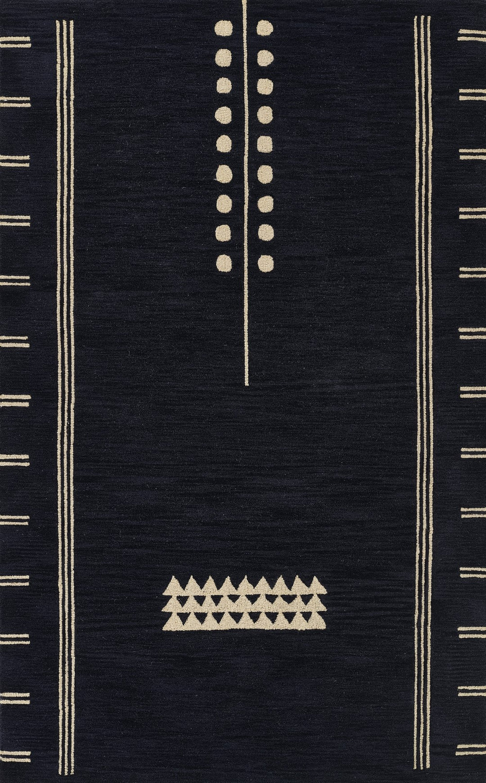 Momeni Simba SIM-5 Hand Tufted Contemporary Geometric Indoor Area Rug Navy 9' x 12' SIMBASIM-5NVY90C0