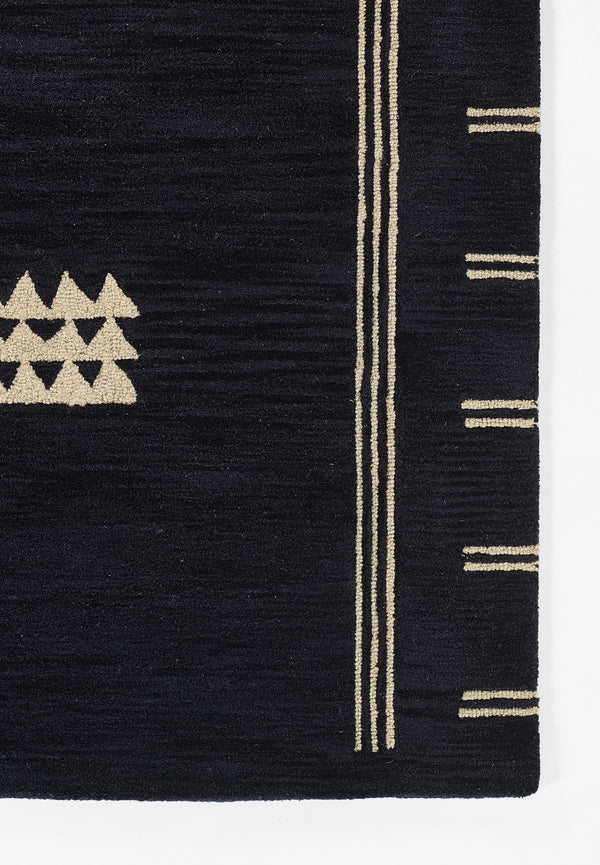 Momeni Simba SIM-5 Hand Tufted Contemporary Geometric Indoor Area Rug Navy 9' x 12' SIMBASIM-5NVY90C0