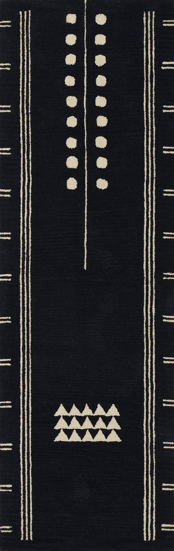 Momeni Simba SIM-5 Hand Tufted Contemporary Geometric Indoor Area Rug Navy 9' x 12' SIMBASIM-5NVY90C0