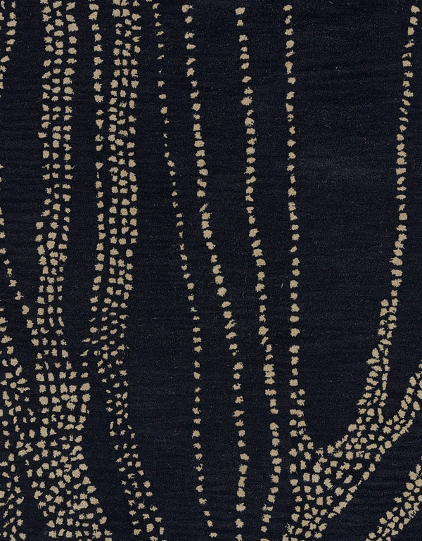 Momeni Simba SIM-7 Hand Tufted Contemporary Abstract Indoor Area Rug Navy 9' x 12' SIMBASIM-7NVY90C0