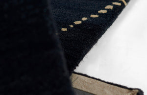 Momeni Simba SIM-7 Hand Tufted Contemporary Abstract Indoor Area Rug Navy 9' x 12' SIMBASIM-7NVY90C0