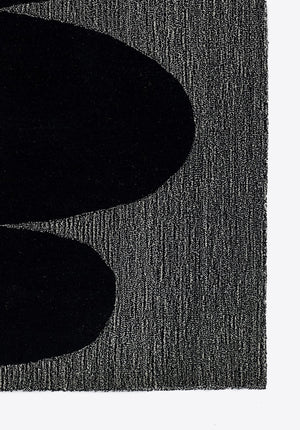 Momeni Simba SIM-9 Hand Tufted Contemporary Geometric Indoor Area Rug Black 9' x 12' SIMBASIM-9BLK90C0