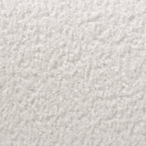 Simone Curved Sofa in White Faux Sheepskin Fabric by Diamond Sofa
