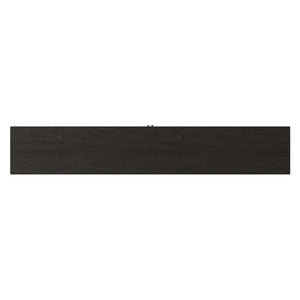 Legends Furniture Contemporary Modern Oak TV Stand for TV's up to 100 Inches, Black SK1595.MOC