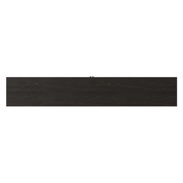 Legends Furniture Contemporary Modern Oak TV Stand for TV's up to 100 Inches, Black SK1595.MOC