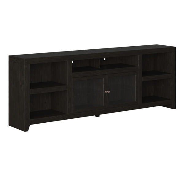 Legends Furniture Contemporary Modern Oak TV Stand for TV's up to 100 Inches, Black SK1595.MOC
