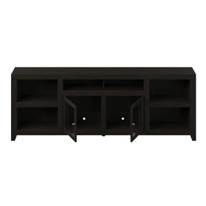 Legends Furniture Contemporary Modern Oak TV Stand for TV's up to 100 Inches, Black SK1595.MOC