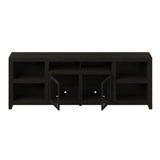 Legends Furniture Contemporary Modern Oak TV Stand for TV's up to 100 Inches, Black SK1595.MOC