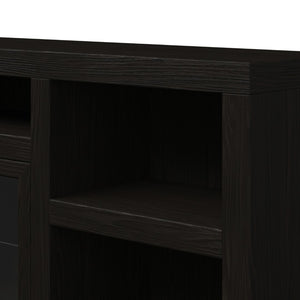 Legends Furniture Contemporary Modern Oak TV Stand for TV's up to 100 Inches, Black SK1595.MOC