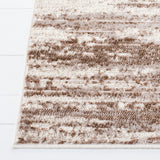 Skyler 500 Skyler 501 Contemporary Power Loomed 80% Polypropylene, 20% Polyester Rug Brown / Ivory