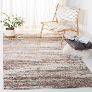 Skyler 500 Skyler 501 Contemporary Power Loomed 80% Polypropylene, 20% Polyester Rug Brown / Ivory