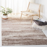 Skyler 500 Skyler 501 Contemporary Power Loomed 80% Polypropylene, 20% Polyester Rug Brown / Ivory