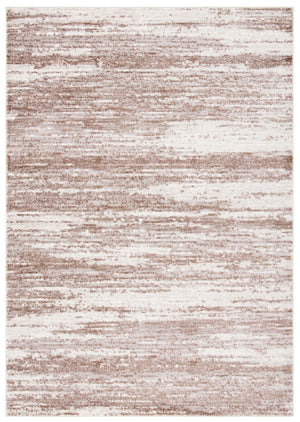 Skyler 500 Skyler 501 Contemporary Power Loomed 80% Polypropylene, 20% Polyester Rug Brown / Ivory