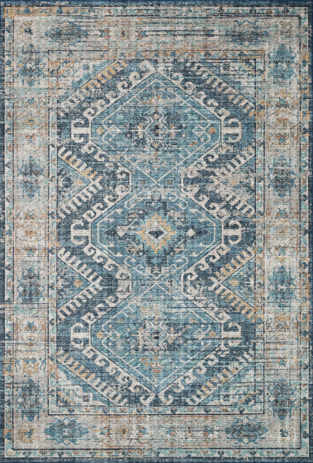 Loloi Skye SKY-03 100% Polyester Pile Power Loomed Traditional Rug SKYESKY-03DENA800R