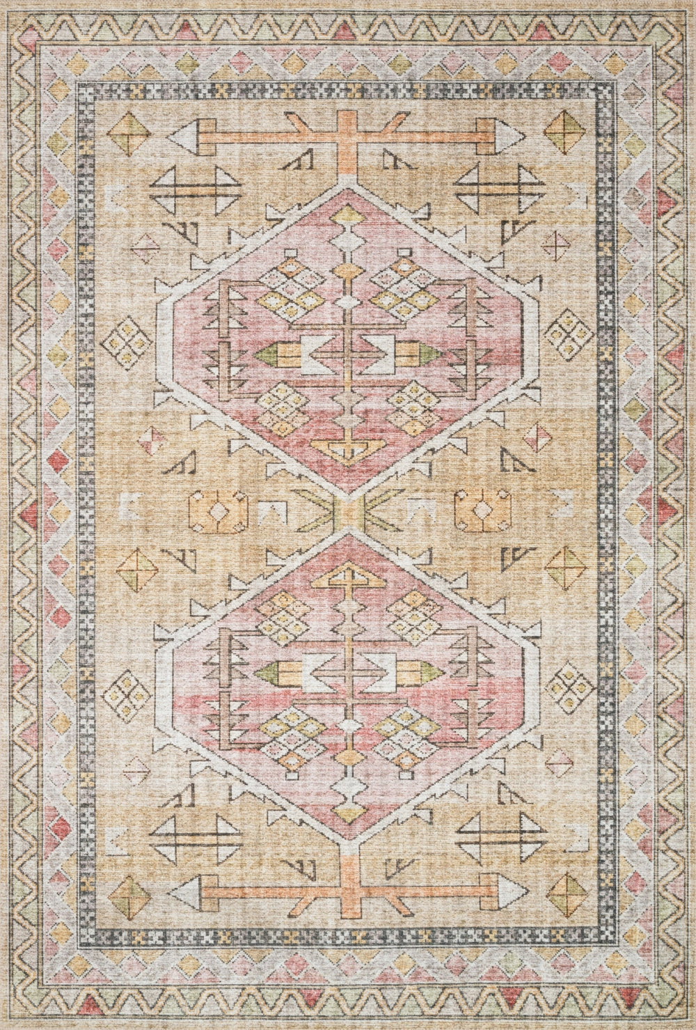 Loloi Skye SKY-04 100% Polyester Pile Power Loomed Traditional Rug SKYESKY-04GOBH800R
