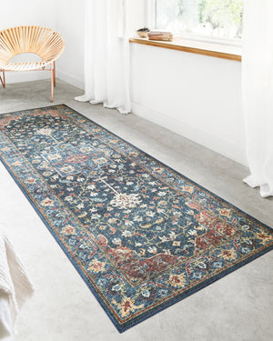 Loloi Skye SKY-08 100% Polyester Pile Power Loomed Traditional Rug SKYESKY-08DEBK800R