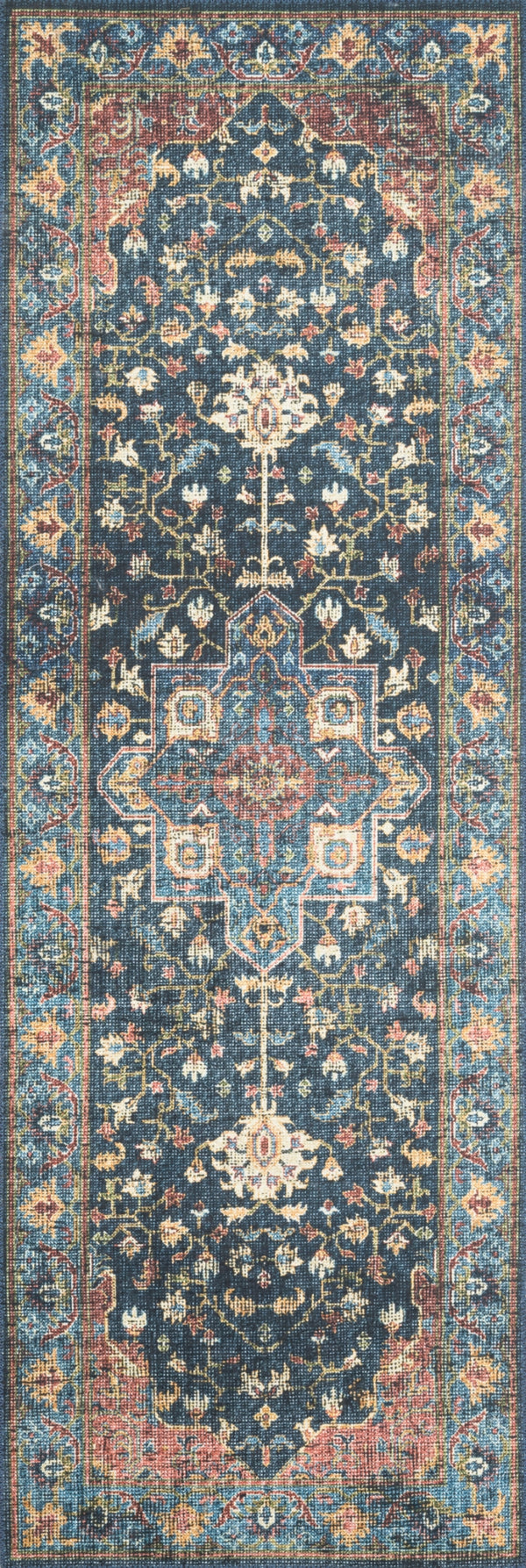 Loloi Skye SKY-08 100% Polyester Pile Power Loomed Traditional Rug SKYESKY-08DEBK800R