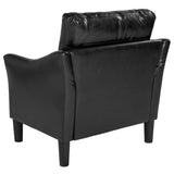 English Elm EE2489 Contemporary Living Room Grouping - Chair Black LeatherSoft EEV-16162