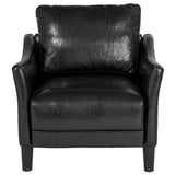 English Elm EE2489 Contemporary Living Room Grouping - Chair Black LeatherSoft EEV-16162